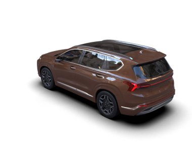 modern otomobil arka planda izole edildi