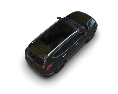 araba beyaz arkaplanda izole edildi