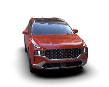 Beyaz arkaplandaki araba