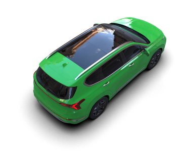 yeşil modern spor araba