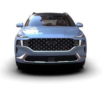 Mavi arabanın arka planındaki araba..