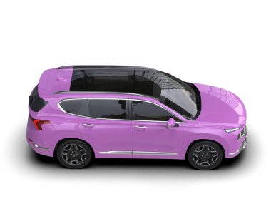 modern pembe spor araba