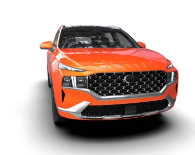 Beyaz arka planda modern bir cipin 3 boyutlu canlandırması