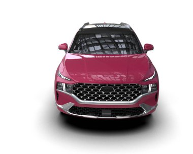 Pembe lüks spor araba