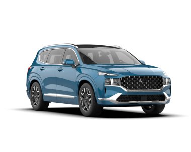 modern suv. 3d illüstrasyon.