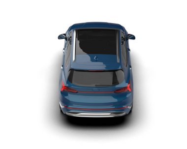 beyaz arkaplanda izole edilmiş araba - 3 boyutlu görüntüleme -