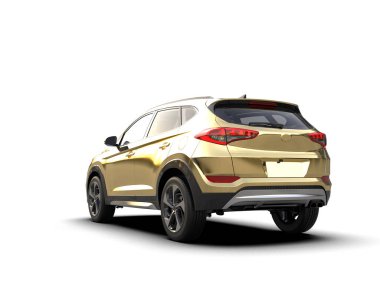 Araba arka planda izole edilmiş. 3d görüntüleme - resim