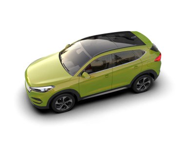 Arka planda bir araba. yüksek kalite, 3D görüntüleme.