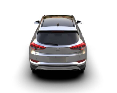 araba beyaz arkaplanda izole edildi