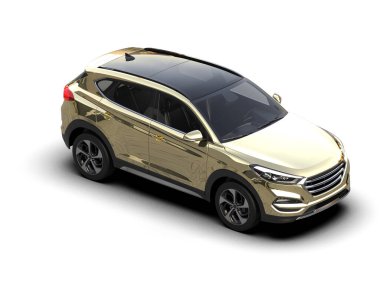 beyaz arkaplan ile izole araba