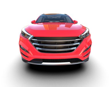 Modern lüks araba beyaz zemin üzerine.