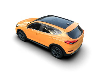 Turuncu modern spor araba