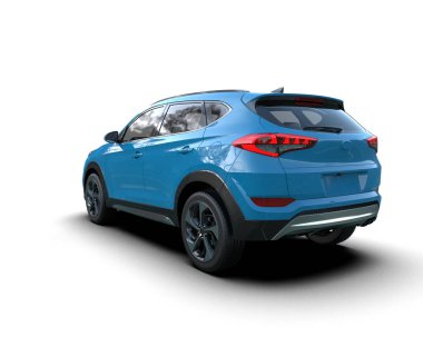 Modern lüks araba beyaz zemin üzerine