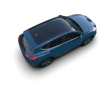 mavi modern lüks SUV araba