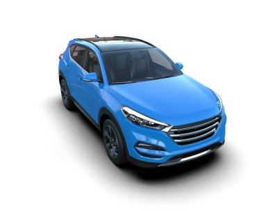 Mavinin arka planında modern cip. 3d oluşturma