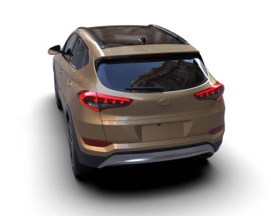 SUV - bir arabanın arkasında.