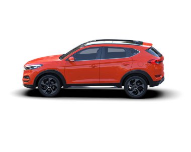 Beyaz arka planda suv araba