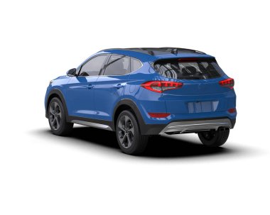 modern SUv beyaz arkaplanda izole edildi