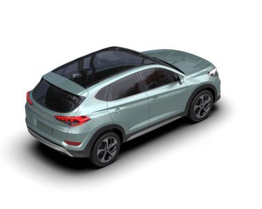 SUV - Modern araba - 3D illüstrasyon