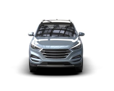 beyaz yüzeyde modern araba