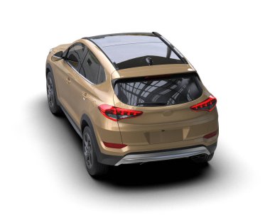 Beyaz arka planda modern bir cipin 3 boyutlu canlandırması