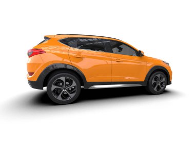 Beyaz arka planda bir araba. yüksek kaliteli fotoğraf