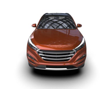 Modern lüks araba beyaz zemin üzerine.