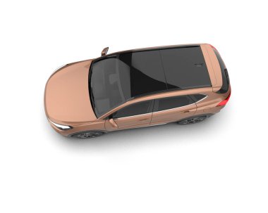 gerçekçi SUV arabasının 3 boyutlu görüntüsü