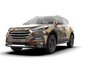 beyaz arkaplandaki araba.