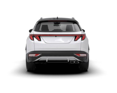 beyaz modern SUV - yan görünüm