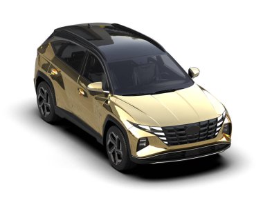 Stüdyo ortamında daha az genel bir konsept arabanın 3 boyutlu çizimi