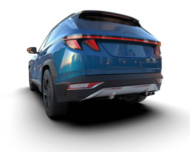 Siyah arkaplanda bir araba.