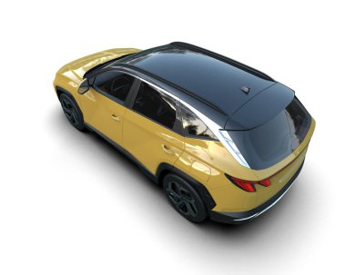 Stüdyo ortamında daha az genel bir konsept arabanın 3 boyutlu çizimi