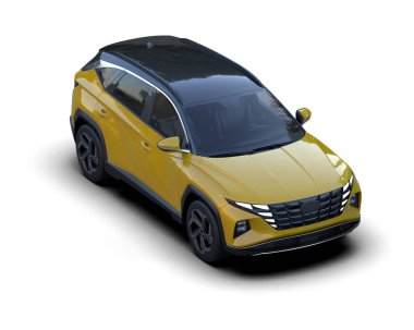 Modern kompakt spor araba şehri 3 boyutlu