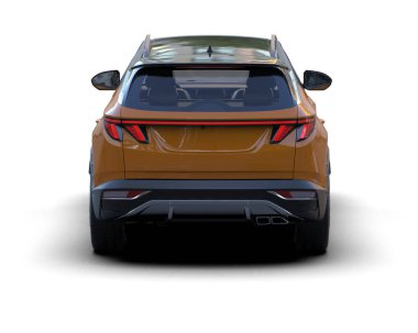 Aydınlık arkaplanda 3 boyutlu modern araba görüntüsü