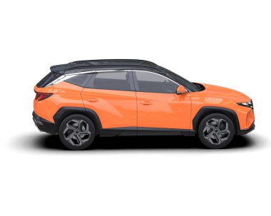 SUv beyaz arkaplanda izole edildi