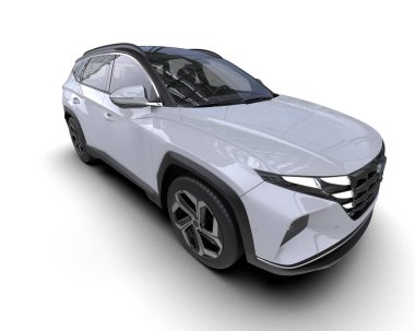 Stüdyo ortamında daha az genel bir konsept arabanın 3 boyutlu çizimi