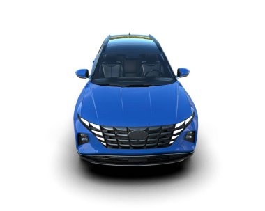 Modern şehir arabası izole edilmiş arka plan. 3 Boyutlu Hazırlama