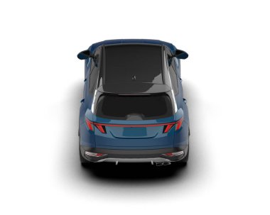 modern araba - üst görünüm