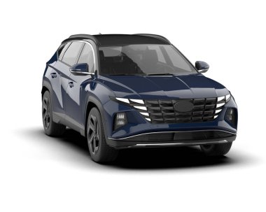 Gerçekçi modern cip beyazdan izole edilmiş. 3D görüntüleme - illüstrasyon