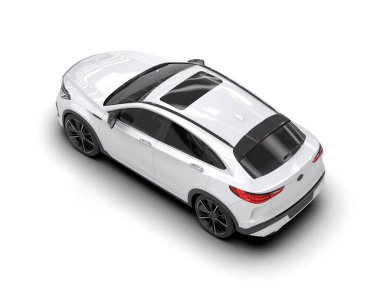 modern lüks beyaz spor araba