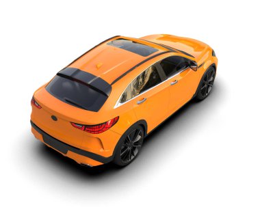 turuncu modern şehir arabası