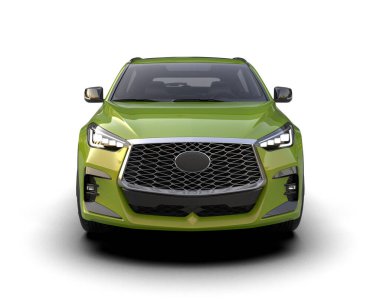 yeşil araba modern araba ön manzara