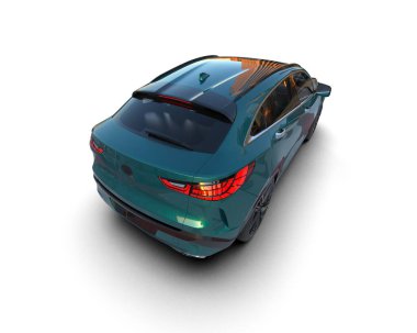 modern lüks spor araba hafif arka planda izole