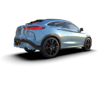 Stüdyo ortamında daha az genel bir konsept arabanın 3 boyutlu çizimi