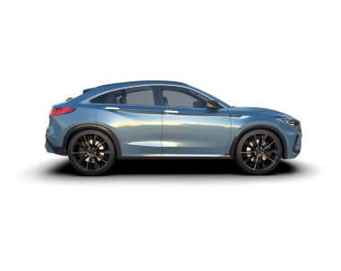 Araba arka planda izole. 3d oluşturma - -