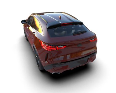 modern otomobil kırpma yolu ile izole edildi