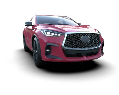 Stüdyo ortamında daha az genel bir konsept arabanın 3 boyutlu çizimi