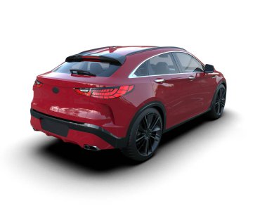 araba premium modern araba. 3d oluşturma