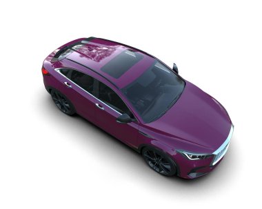 Mor lüks cip. 3d illüstrasyon